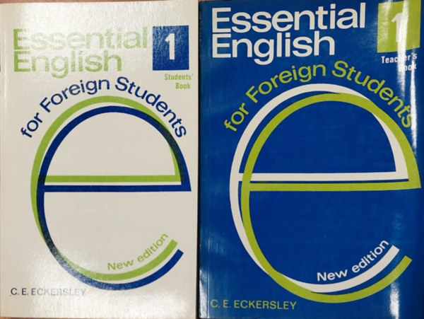 C.E. Eckersley - Essential English for Foreign Students 1 (Students' book + Teacher's book)