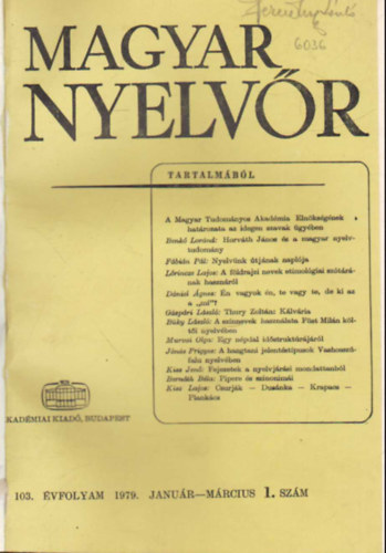 Lrincze Lajos - Magyar nyelvr 1979 vi teljes vfolyam (egybektve )