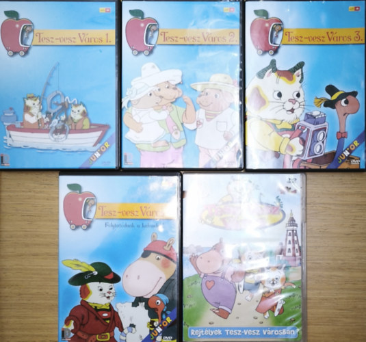 5db Tesz-Vesz v�ros DVD - Tesz-Vesz v�ros 1-4. r�sz, Tesz-Vesz v�ros-Rejt�lyek Tesz-Vesz v�rosban (a r�szek c�mei a le�r�sban)