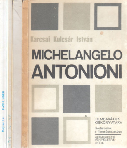 F�jja S�ndor, Nemes K�roly, Megyeri Lili Karcsai Kulcs�r Istv�n - 4 db. filmm�v�szet (Michelangelo Antonioni + Walt Disney + Alfred Hitchcock + Rainer Werner Fassbinder)