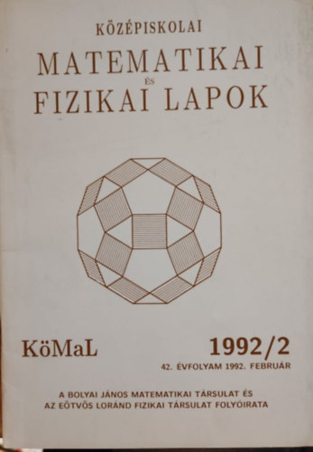 Hermann Pter -Radnai Gyula  (szerk.) - Kzpiskolai matematikai s fizikai lapok 1992/2