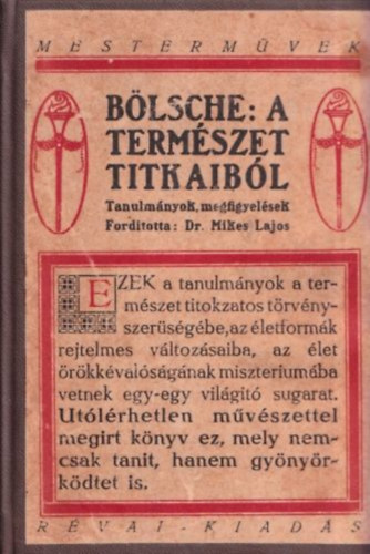 Blsche - A termszet titkaibl - Tanulmnyok, megfigyelsek