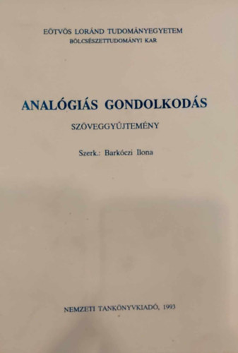 Barkczi Ilona - Analgis gondolkods szveggyjtemny
