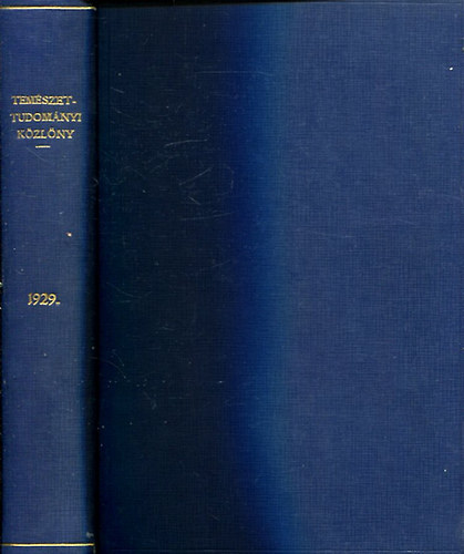 Ilosvay-Gombocz-Szab-Patay - Termszettudomnyi kzlny 1928