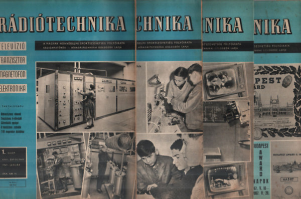 Stefanik P�l  (szerk) - R�di�technika 1967. teljes �vfolyam (1-12. sz�monk�nt)