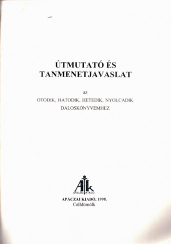 ismeretlen - tmutat s tanmenetjavaslat