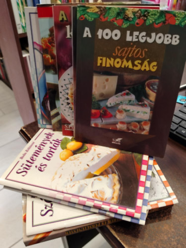 Boda Zoltnn Brtfai Laci bcsi - KNYVMENT AJNLAT 10 DB Gasztronmia.A 100 legjobb kposzts finomsg+ A 100 legjobb trk recept+ Knai konyha+ Halbl kszlt telek+ Szrnyasbl kszlt telek+ Hzi kenyerek s pkstemnyek+ A 100 legjobb sajtos finoms