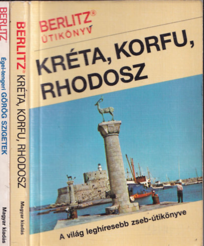 2db Berlitz tiknyv - gei-tengeri grg szigetek + Krta, Korfu, Rodosz