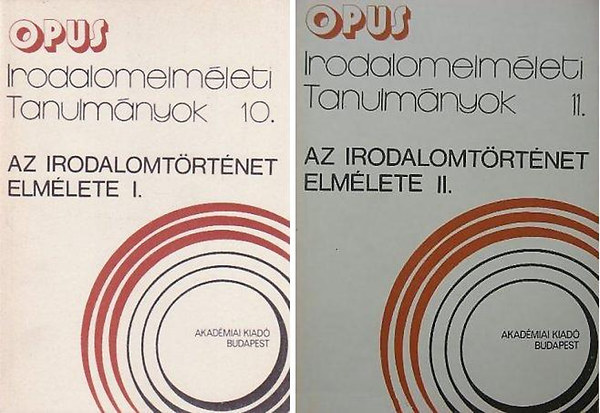 Szili József (szerk.) - Az irodalomtörténet elmélete I-II. (Tanulmányok)