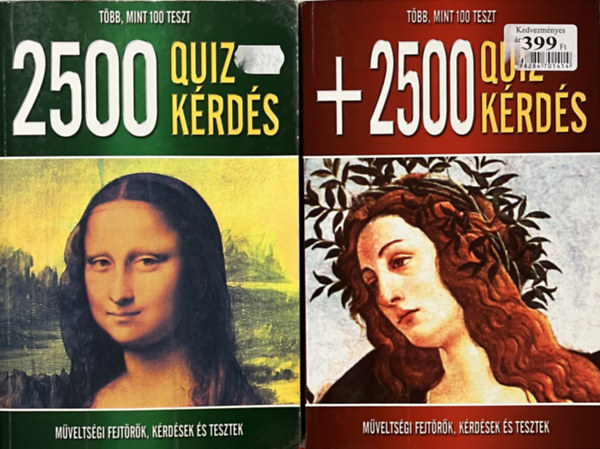 Szllsi Pter (szerk.) - 2500 quiz krds s + 2500 quiz krds - Mveltsgi fejtrk, krdsek s tesztek (2 ktet)