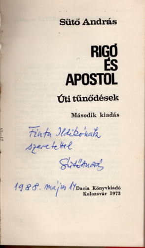 Andrs St - Rig s apostol-ti tndsek- dediklt