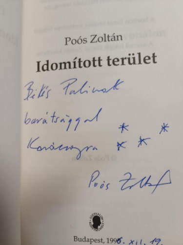 Po�s Zolt�n - Idom�tott ter�let