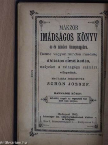 Ünnepi imádságok III.
