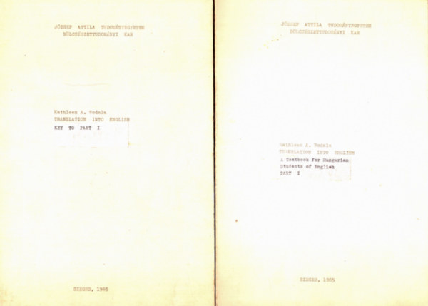 Kathleen A. Wodala - Translation into English I-II.