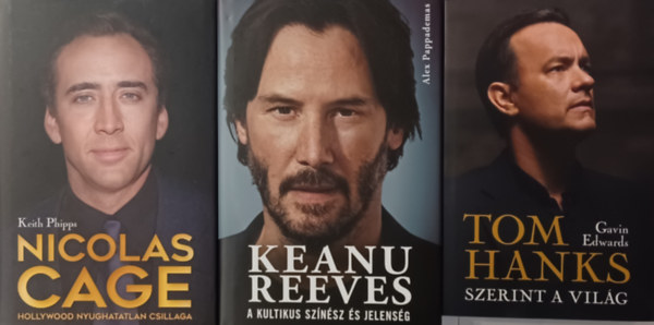 Val Kilmer, Keith Philips Gavin Edwards - Filmsztrok knyvcsomag: Keanu Reeves - A kultikus sznsz s jelensg + Tom Hanks szerint a vilg + Nicolas Cage - Hollywood nyughatatlan csillaga  (3 m)