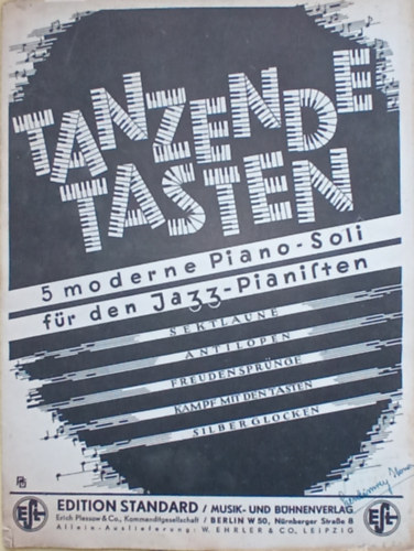 Tanzende Tasten - 5 moderne Piano-Soli fr den Jazz-Pianisten