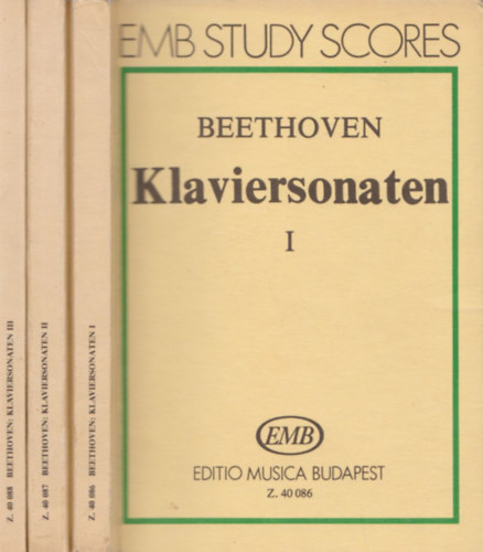 Ludwig van Beethoven - Klaviersonaten (Zongoraszontk) I-III.