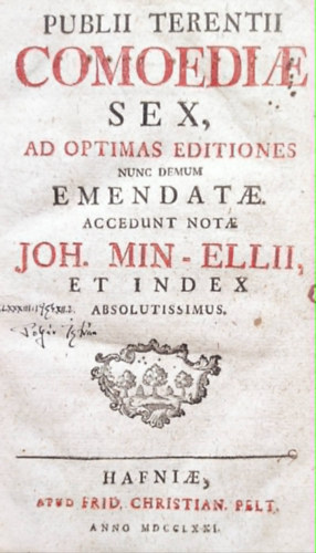 Publii Terentius - Comoediae Sex