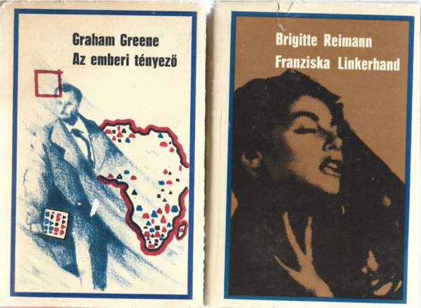 2 db k�nyv, Graham Greene: Az emberi t�nyez�, Brigitte Reimann: ranziska Linkerhand