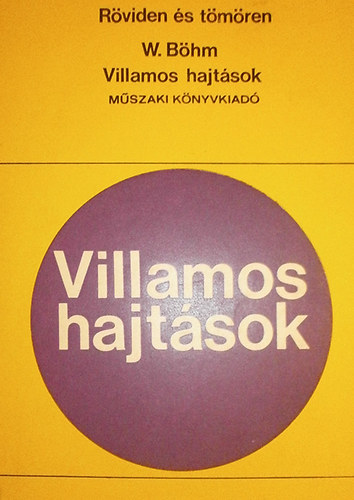 W. Bhm - Villamos hajtsok