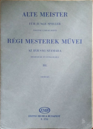Alfred Moffat - Régi mesterek művei az ifjúság számára III.
