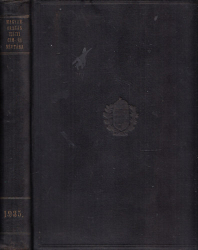Magyarorszg tiszti cm- s nvtra XLIII. vfolyam (1935)