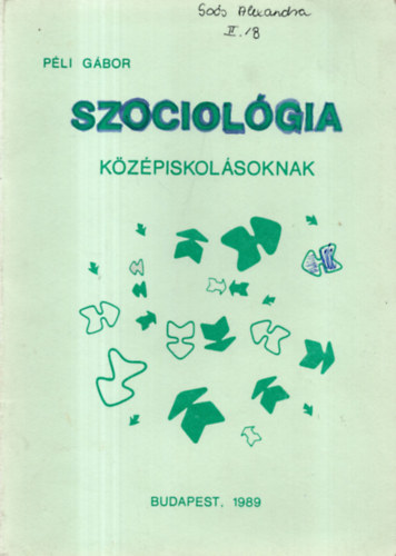 P�li G�bor - Szociol�gia k�z�piskol�soknak