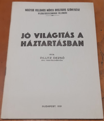 Pillitz Dezső - Jó világítás a háztartásban