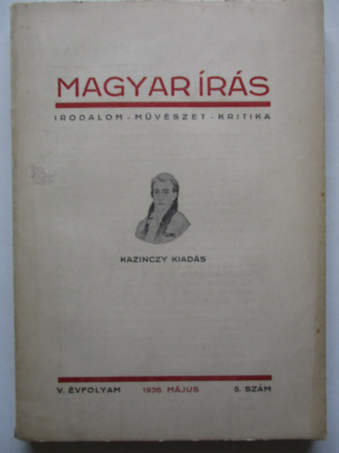 Magyar rs 1936. V. (irodalom - mvszet - kritika) V. vf. 5. szm
