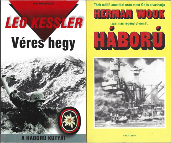 2 db knyv, Leo Kessler: Vres hegy, Herman Wouk: Hbor