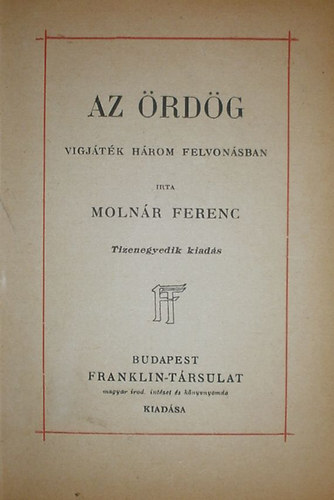 Molnr Ferenc - Az rdg