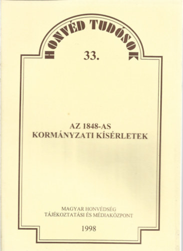 Dr. Ricza Ferenc - Az 1848-as korm�nyzati k�s�rletek