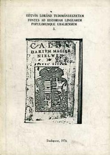 Erddi J.-Molnr J.  (szerk.) - Fontes ad historiam linguarum populorumque uraliensium 3.