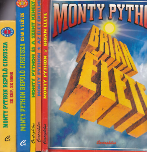 5 db Monty Python: Brian élete + Az élet értelme + Monty Python és a Szent Kehely + Monty Python repülő cirkusza - Csak a szöveg + Se kép, se hang