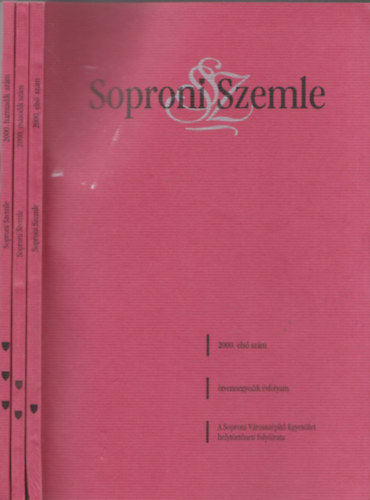 Soproni Szemle 2000/1-3.
