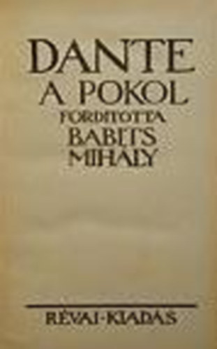 Dante Alighieri - A pokol