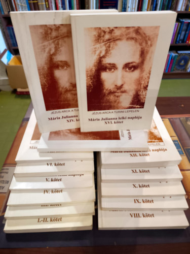 M�ria Julianna lelki napl�ja I-II.k�tett�l XVI. k�tetig /14 darab/
