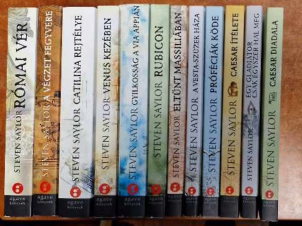 Steven Saylor - Roma Sub Rosa-sorozat első 12 kötete. 12darab Steven Saylor könyv
