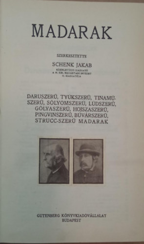 Alfred Brehm - Az llatok vilga 10. (Madarak III. ktet)