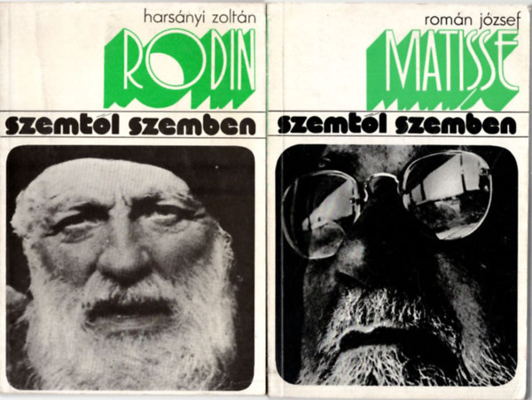 Romn Jzsef Harsnyi Zoltn - 2 db Szemtl szemben knyv: Matisse, Rodin