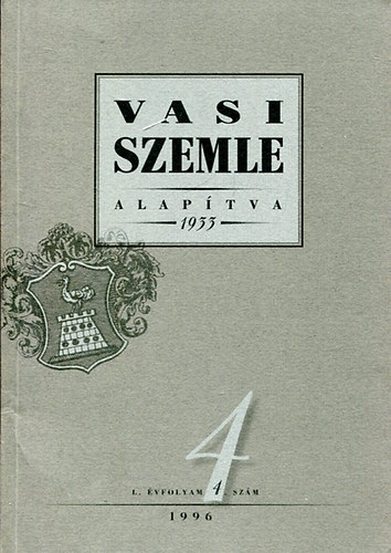 Gyur�cz Ferenc  (f�szerk.) - Vasi szemle 1996/ 4. sz�m
