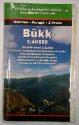 Szarvas-Farag - Bkk turista- s kerkpros trkp 1:40000