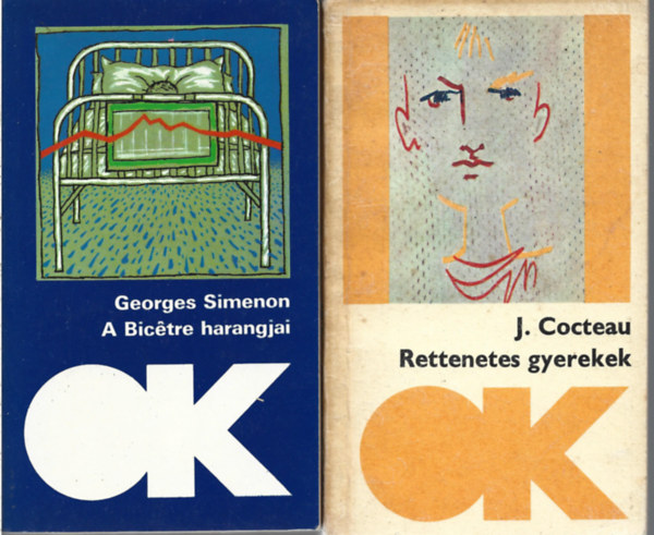 2 db Olcs Knyvtr. Georges Simenon: A Bictre harangjai, J. Cocteau: Rettenetes gyerekek