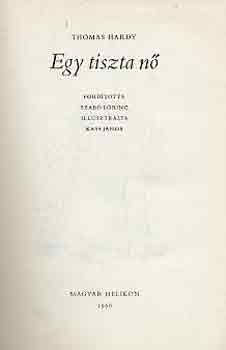 Thomas Hardy - Egy tiszta n�