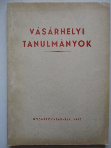 V�s�rhelyi tanulm�nyok