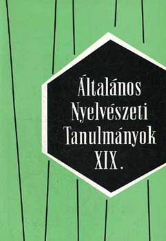 Siptr Pter - ltalnos nyelvszeti tanulmnyok XIX.