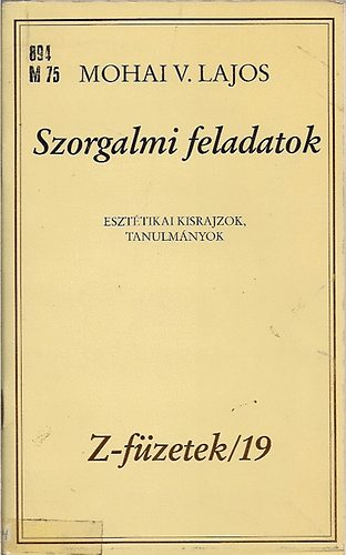 Mohai V. Lajos - Szorgalmi feladatok (Z-fzetek/19)