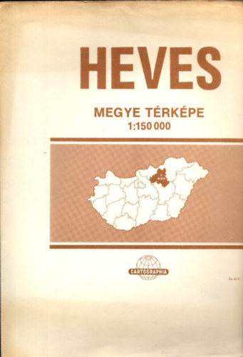 Heves megye trkpe 1: 150000