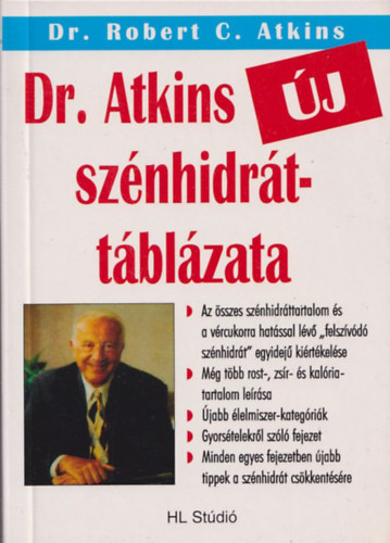 Robert C. Atkins Dr. - Dr. Atkins j sznhidrttblzata - Tbb mint 1300 mrkanvvel elltott s htkznapi tel felsorolsa az sszes sznhidrt-, rost-, felszvd sznhidrt-, fehrje- s zsrtartalom, valamint kalriaszmtssal