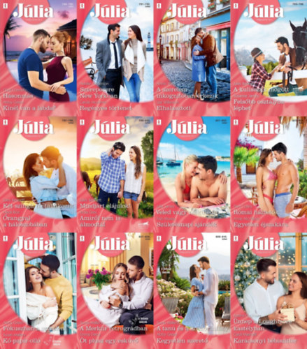 Abby Green, Annie West, Clare Connelly, Carole Mortimer, Natalie Anderson, Lee Wilkinson, Jules Bennett, Susanne James, Heidi Rice, INDIA GREY, Trish Morey, Dani Collins, Anne McAlliste Susan Mallery - TELJES 2024. �vi J�lia - Vil�gszerte Nr.1 romantikus reg�nysorozat (789.-812.): 789.-790. + 791.- 792. + 793.-794. + 795.-796. + 797.-798. + 799.-800. + 801.-802. + 803.-804. + 805.-806. + 807.-808. + 809.-810. + 811.-812.